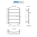 Полотенцесушитель водяной Ростела Соната+ 500x700 1" нижнее подключение