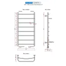 Полотенцесушитель водяной Ростела Соната+ 500x1000 1/2" нижнее подключение