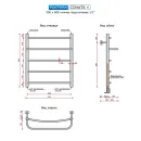Полотенцесушитель водяной Ростела Соната+ 500x600 1/2" нижнее подключение