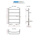 Полотенцесушитель водяной Ростела Соната+ 500x700 1/2" нижнее подключение