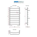 Полотенцесушитель водяной Ростела Соната 2+ 500x900 1" нижнее подключение