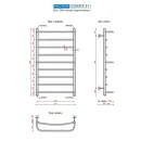 Полотенцесушитель водяной Ростела Соната 3+ 500x900 1" нижнее подключение