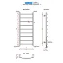 Полотенцесушитель водяной Ростела Соната 400x1000/9 1/2" нижнее подключение