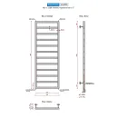 Полотенцесушитель водяной Ростела Соло 400x1200/12 нижнее подключение