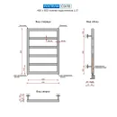 Полотенцесушитель водяной Ростела Соло 400x600/6 нижнее подключение