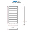 Полотенцесушитель водяной Ростела Соло 500x1000/10 нижнее подключение