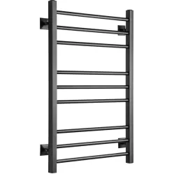 Полотенцесушитель водяной Ростела Свирель V квадрат 500x800/9 1/2" черный, нижнее подключение
