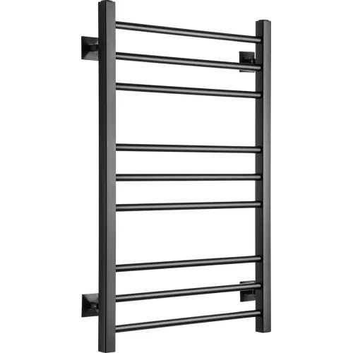 Полотенцесушитель водяной Ростела Свирель V квадрат 500x800/9 1/2" черный, нижнее подключение