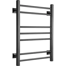 Полотенцесушитель водяной Ростела Свирель V квадрат 500x700/7 1/2" черный, нижнее подключение