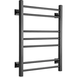 Полотенцесушитель водяной Ростела Свирель V квадрат 500x700/7 1/2" черный, нижнее подключение