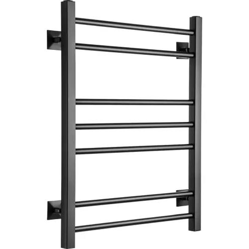 Полотенцесушитель водяной Ростела Свирель V квадрат 500x700/7 1/2" черный, нижнее подключение