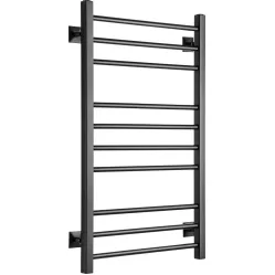 Полотенцесушитель водяной Ростела Свирель V квадрат 500x1000/10 1/2" черный, нижнее подключение