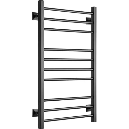 Полотенцесушитель водяной Ростела Свирель V квадрат 500x1000/10 1/2" черный, нижнее подключение