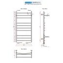Полотенцесушитель водяной Ростела Свирель D+ 500x1000 1/2" нижнее подключение