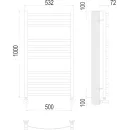 Полотенцесушитель водяной TERMINUS Авиэль 500х1000/12 1/2" нижнее подлючение