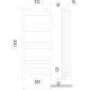 Полотенцесушитель электрический TERMINUS Аврора 500x1300/15 с sensor quick touch