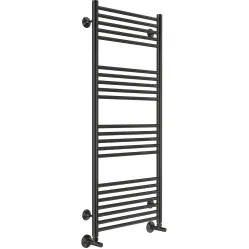 Полотенцесушитель водяной TERMINUS Аврора 500x1200/22 1/2" черный, нижнее подключение