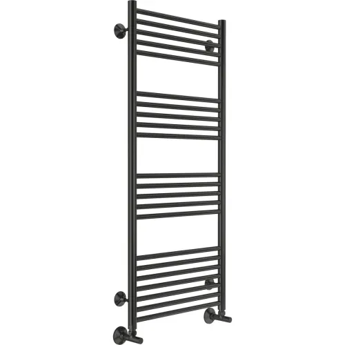 Полотенцесушитель водяной TERMINUS Аврора 500x1200/22 1/2" черный, нижнее подключение