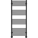 Полотенцесушитель водяной TERMINUS Аврора 500x1200/22 1/2" черный, нижнее подключение