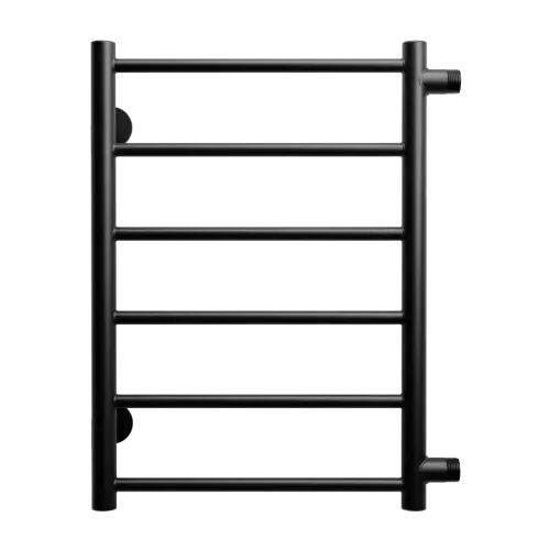 Полотенцесушитель водяной TERMINUS Аврора 400x600/6 1/2" черный, боковое подключение