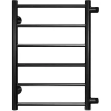 Полотенцесушитель водяной TERMINUS Аврора 500x600/6 1/2" черный, боковое подключение