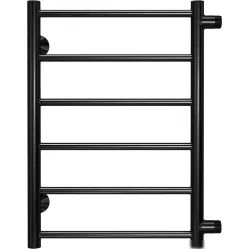 Полотенцесушитель водяной TERMINUS Аврора 500x600/6 1/2" черный, боковое подключение