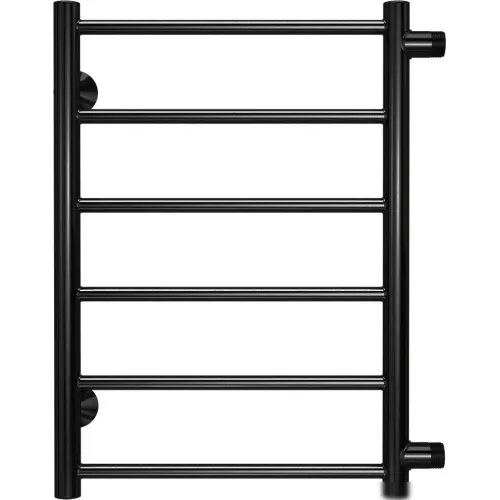 Полотенцесушитель водяной TERMINUS Аврора 500x600/6 1/2" черный, боковое подключение