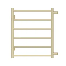Полотенцесушитель водяной TERMINUS Аврора 500x600/6 1/2" матовое золото, боковое подключение