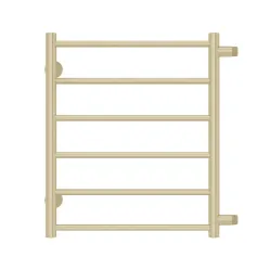 Полотенцесушитель водяной TERMINUS Аврора 500x600/6 1/2" матовое золото, боковое подключение