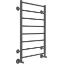 Полотенцесушитель водяной TERMINUS Аврора 500x800/8 1/2" черный, нижнее подключение