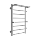 Полотенцесушитель водяной TERMINUS Аврора 500х800/8 1" (с 2 полками) боковое правое подключение