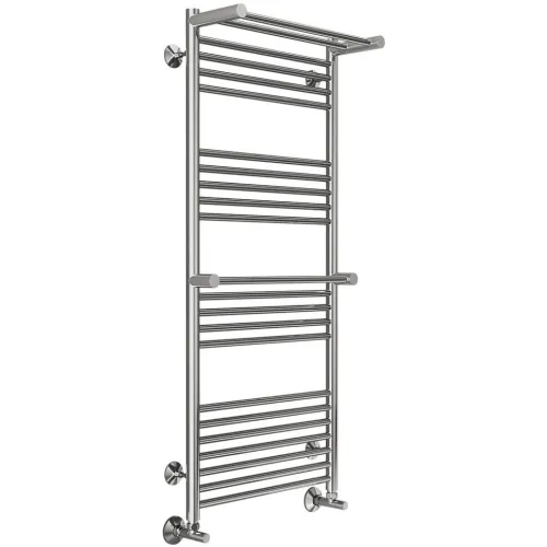 Полотенцесушитель водяной TERMINUS Аврора 500x1200/22 1/2" с 2 полками, нижнее подлючение