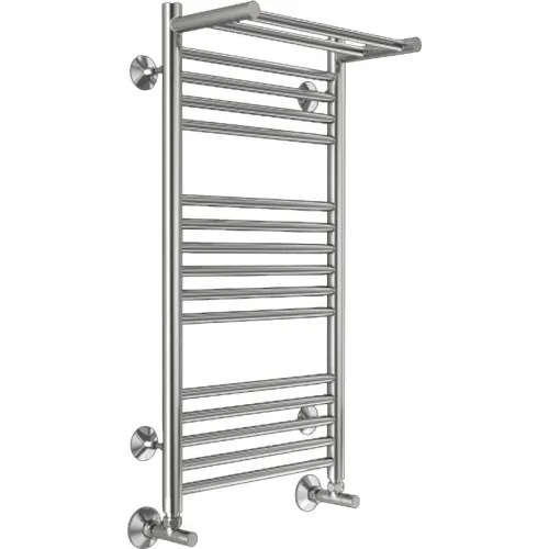 Полотенцесушитель водяной TERMINUS Аврора 400x800/16 1/2"  с полкой, нижнее подключение