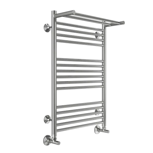 Полотенцесушитель водяной TERMINUS Аврора 500x800/16 1/2" с полкой, нижнее подключение