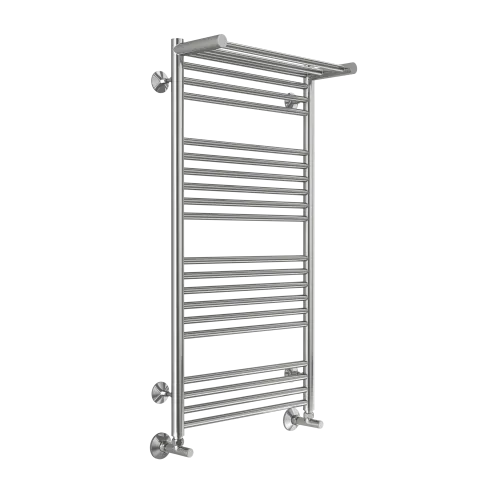 Полотенцесушитель водяной TERMINUS Аврора 500x1000/20 1/2"  с полкой, нижнее подключение