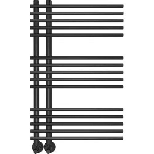 Полотенцесушитель водяной TERMINUS Астра 70x800/15 1/2" матовый черный, нижнее подключение