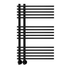 Полотенцесушитель водяной TERMINUS Астра 70x1000/20 1/2" матовый черный, нижнее подключение