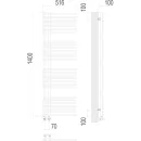 Полотенцесушитель водяной TERMINUS Астра 70x1400/28 1/2" нижнее подключение