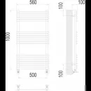 Полотенцесушитель водяной TERMINUS Ватра 500x1000/18 1/2" нижнее подключение