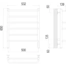 Полотенцесушитель электрический TERMINUS Евромикс 500х650/6 с quick touch