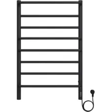 Полотенцесушитель водяной TERMINUS Евромикс КС 500х800/8 черный, нижнее подключение