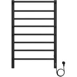 Полотенцесушитель водяной TERMINUS Евромикс КС 500х800/8 черный, нижнее подключение