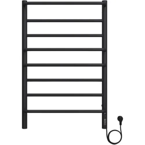 Полотенцесушитель водяной TERMINUS Евромикс КС 500х800/8 черный, нижнее подключение