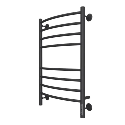 Полотенцесушитель электрический TERMINUS Классик КС 500x800/8 матовый черный, с quick touch