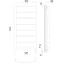 Полотенцесушитель электрический TERMINUS Классик 500x850/8 с quick touch