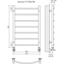 Полотенцесушитель водяной TERMINUS Классик 500x796/7 1" нижнее подключение