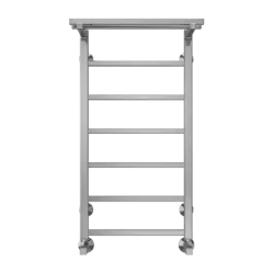 Полотенцесушитель водяной TERMINUS Контур 400x800/7 1/2" с полкой, нижнее подключение