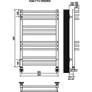 Полотенцесушитель водяной TERMINUS Нойс 500x800/12 1/2" нижнее подключение