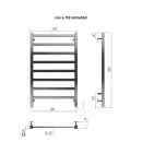 Полотенцесушитель электрический TERMINUS Ното 500x850/8 с quick touch