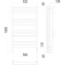 Полотенцесушитель электрический TERMINUS Прато 500х1000/12 с sensor quick touch